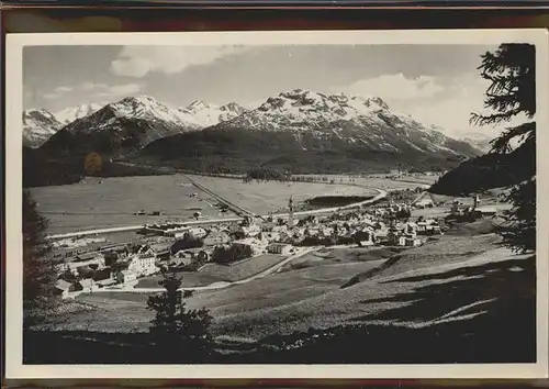 Samedan Samedan mit Berninagruppe Kat. Samedan