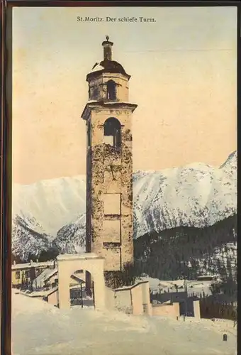 St Moritz GR Der schiefe Turm Kat. St Moritz