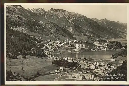 St Moritz GR Bad und Dorf Kat. St Moritz