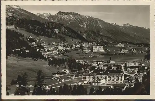 St Moritz GR St Moritz Dorf und Bad Kat. St Moritz