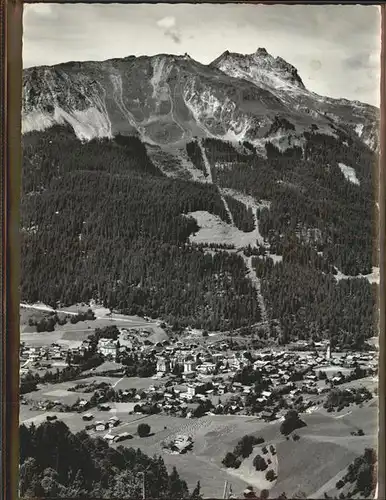 Klosters GR Blick gegen Gotschna und Casanna Kat. Klosters