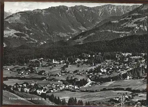 Flims Waldhaus Gesamtansicht Kat. Flims Waldhaus