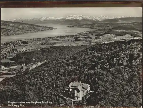 Uetliberg Zuerich Fliegeraufnahme vom Berghaus Annaburg Kat. Uetliberg