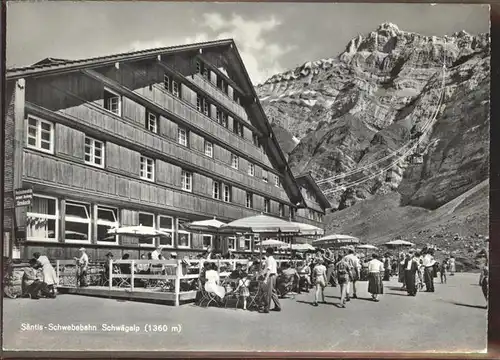 Schwaegalp Saentis Schwebebahn
 Kat. Schwaegalp