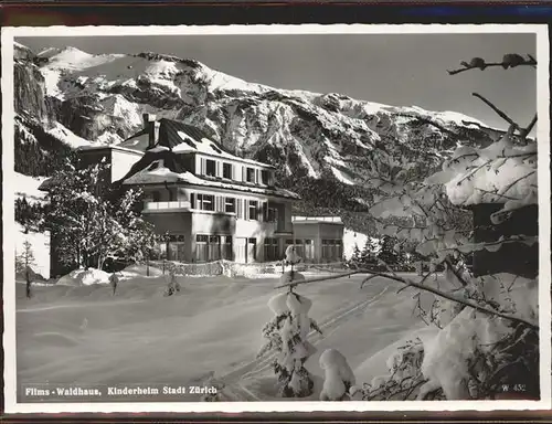 Flims Waldhaus Kinderheim Stadt Zuerich Kat. Flims Waldhaus