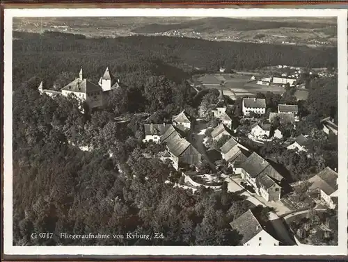 Kyburg Gesamtansicht   Fliegeraufnahme Kat. Kyburg