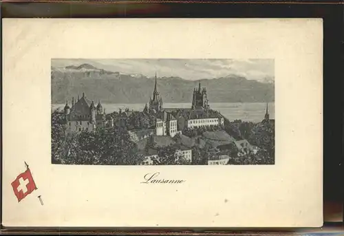 Lausanne VD Schloss Kathedrale Genfer See / Lausanne /Bz. Lausanne City