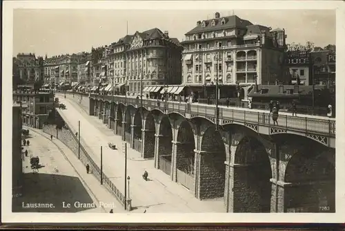 Lausanne VD Le Grand Pont  / Lausanne /Bz. Lausanne City