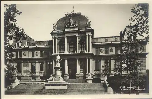 Lausanne VD Tribunal Cantonal Denkmal / Lausanne /Bz. Lausanne City