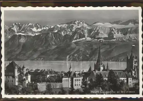 Lausanne VD Chateau cathedrale les Alpes de Savoie Lac Leman / Lausanne /Bz. Lausanne City