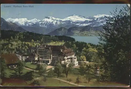 Luzern LU Kurhaus Sonn Matt Vierwaldstaettersee Luzerner Voralpen Kat. Luzern