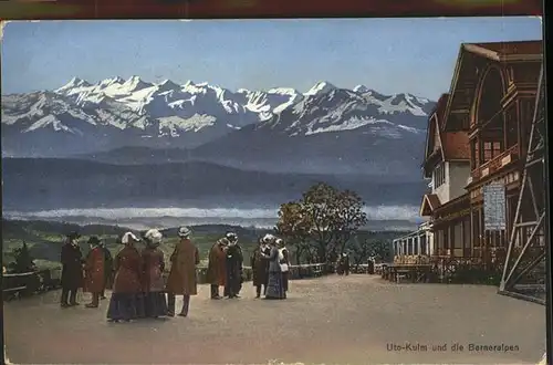 Zuerich Utokulm Aussichtsturm Uetliberg Berner Alpen / Zuerich /Bz. Zuerich City