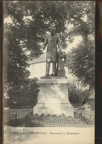 Lausanne VD Monument L. Ruchonnet / Lausanne /Bz. Lausanne City