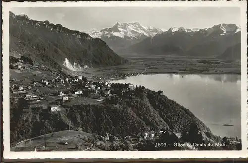 Glion Panorama Lac Leman et les Dents du Midi Kat. Glion