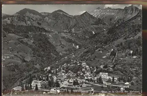 Glion Panorama et la Chaine des Verraux Kat. Glion