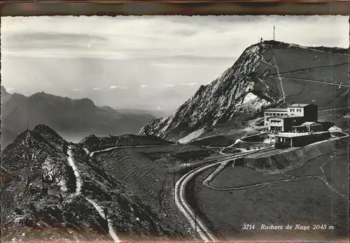 Montreux VD Rochers de Naye Hotel Zahnradbahn Bergstation Berner Alpen / Montreux /Bz. Vevey