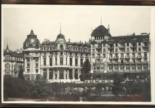 Lausanne VD Hotel de la Paix / Lausanne /Bz. Lausanne City