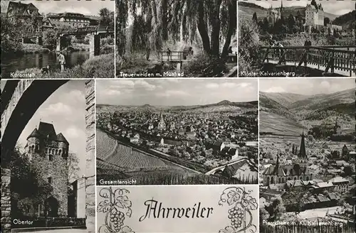 Ahrweiler Ahr Trauerweiden Kuranstalt Obertor Kloster / Bad Neuenahr-Ahrweiler /Ahrweiler LKR