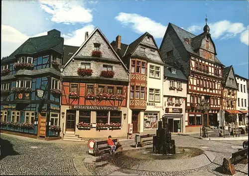 Adenau Marktplatz Fachwerk Kat. Adenau