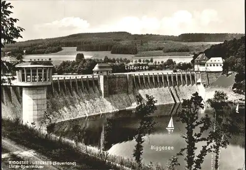 Biggesee Listesee Staumauer Kat. Olsberg