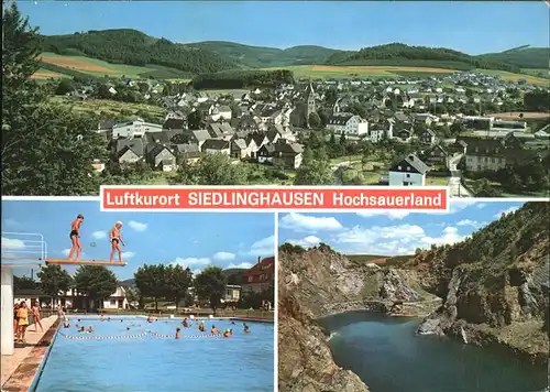 Siedlinghausen Hochsee Schwimmbad Kat. Winterberg