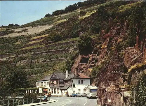 Walporzheim Hotel zum Saenger Weinreben Bus Autos Kat. Bad Neuenahr Ahrweiler