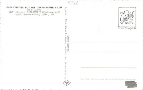 Schmallenberg Grafschafter Hof mit Grafschafter Keller Horst Manns Kat. Schmallenberg