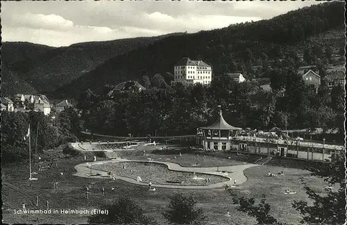 Heimbach Eifel Schwimmbad Kat. Heimbach