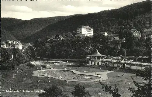 Heimbach Eifel Schwimmbad Kat. Heimbach