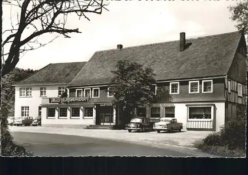 Oberveischede Haus Sangermann Gasthof Pension Autos Kat. Olpe