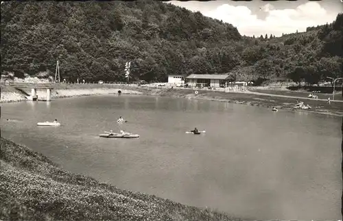 Stadtkyll Stausee Baden Camping Boote Kat. Stadtkyll