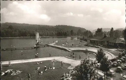 Kirchheim Euskirchen Steinbachtalsperre Baden Schwimmbad Kat. Euskirchen