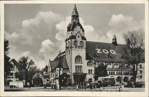 Leipzig Zoo mit Kongresshalle Kat. Leipzig
