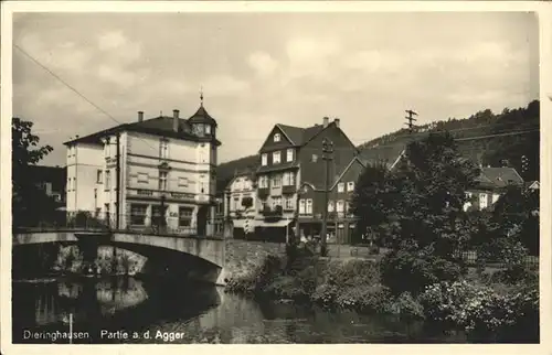 Dieringhausen Partie an der Agger Kat. Gummersbach