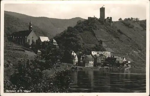 Beilstein Mosel Ortsansicht mit Burg Metternich Kat. Beilstein