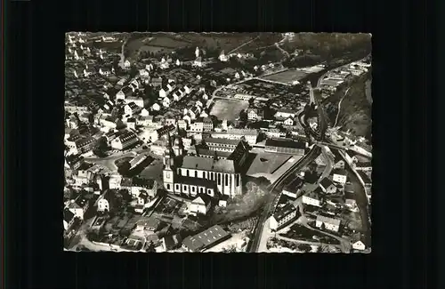 Pruem Eifel Blick auf Pruem Stadtmitte mit Basilika Kat. Pruem