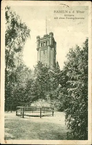 Hameln Kluetturm mit altem Festungsbrunnen Kat. Hameln