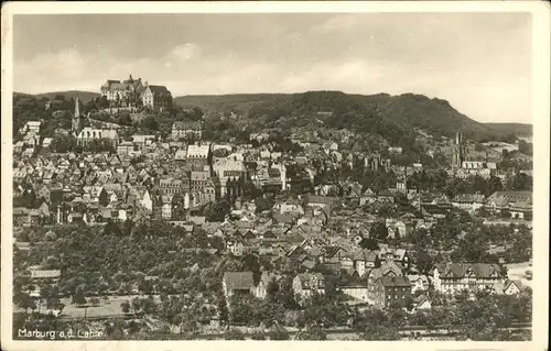 Marburg Lahn Ortsansicht Kat. Marburg