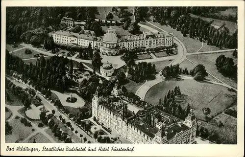 Bad Wildungen Staatliches Badehotel und Hotel Fuerstenhof Kat. Bad Wildungen