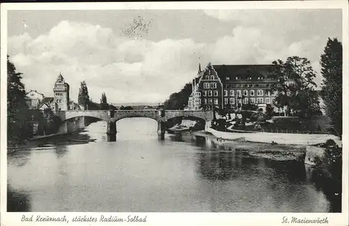 Bad Kreuznach St. Marienwoerth Nahebruecke Kat. Bad Kreuznach