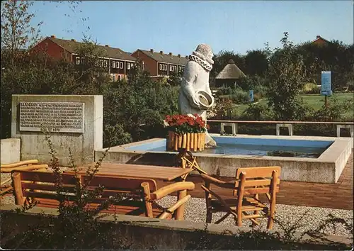 Hessisch Oldendorf Kurpark mit Baxmann Standbild Kat. Hessisch Oldendorf