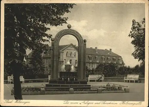 Bad Wildungen Neue Anlagen und Sanatorium Helenenquelle Kat. Bad Wildungen