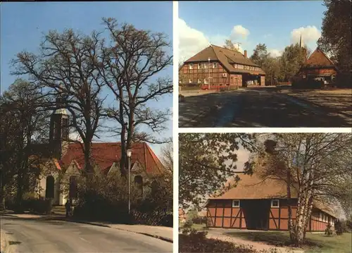 Hermannsburg Peter und Paul Kirche Fachwerkhaeuser Bauernhaus Kat. Hermannsburg