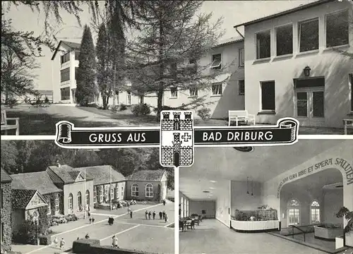 Bad Driburg Kurmittelhaus mit Trink und Wandelhalle Kat. Bad Driburg