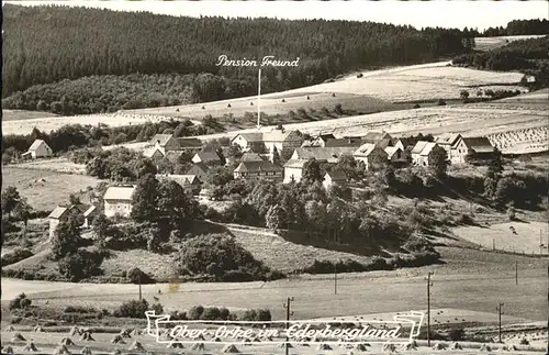 Frankenberg Eder Ortsansicht mit Gasthof Freund Ober Orke Kat. Frankenberg (Eder)