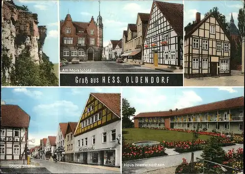 Hessisch Oldendorf Marktplatz Fachwerkhaeuser Haus Niedersachsen Kat. Hessisch Oldendorf