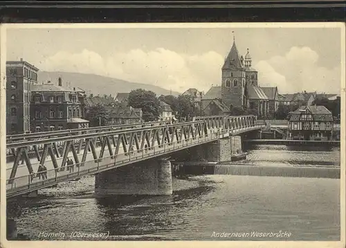 Hameln An der neuen Weserbruecke Kat. Hameln