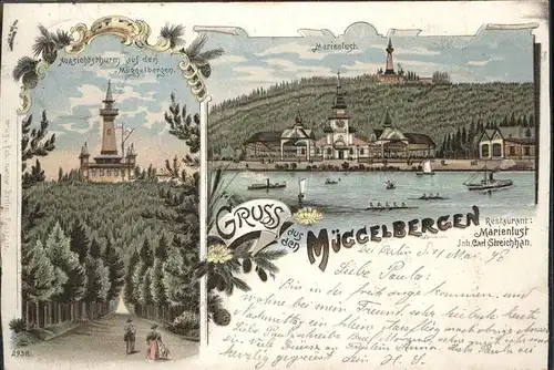 Koepenick Mueggelbergen Restaurant Marienlust Schiff Aussichtsturm / Berlin /Berlin Stadtkreis