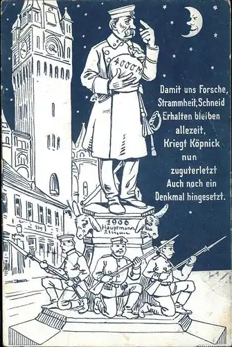 Koepenick Hauptmann Koepenick, Denkmal, Soldaten / Berlin /Berlin Stadtkreis