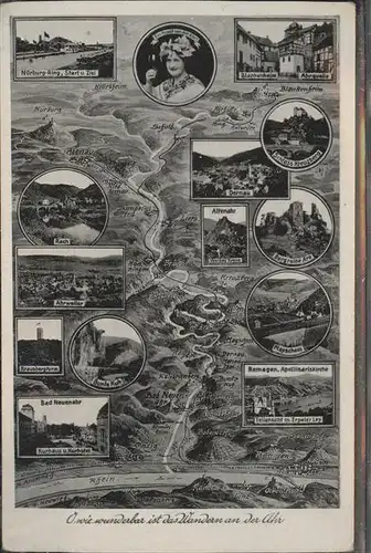 Ahrtal Panoramakarte